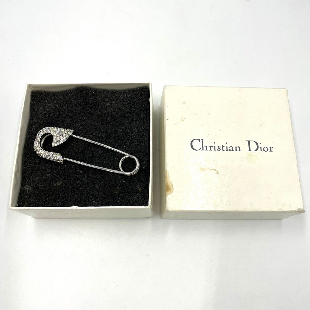 Christian Dior クリスチャン ディオール ブローチ ラインストーン