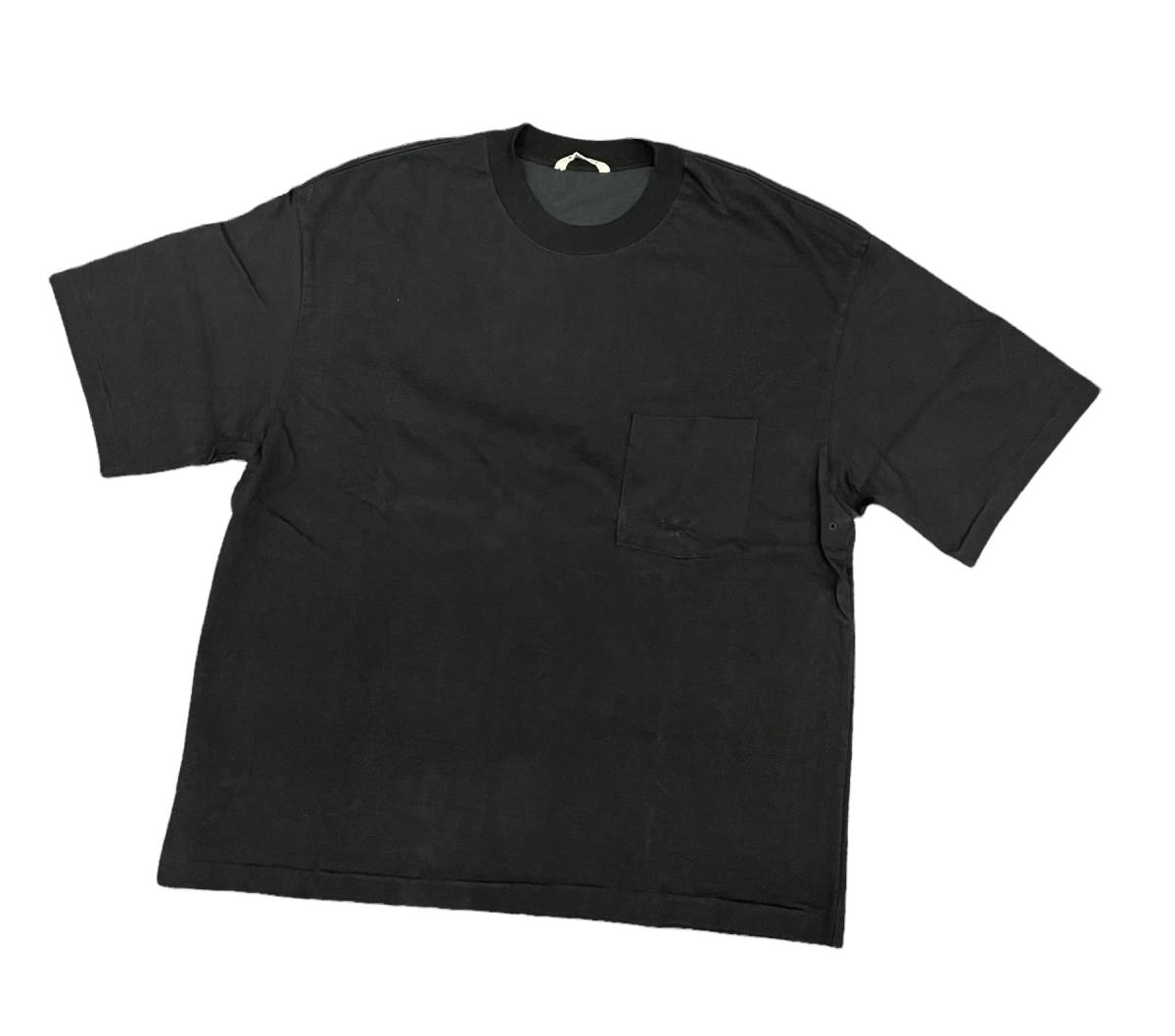 AURALEE◇21SS/STAND-UP TEE/Tシャツ/5/コットン/CRM/無地/A21ST02SU 