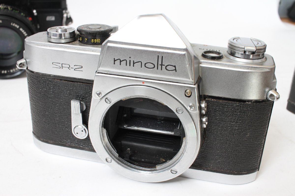 ☆1円～ジャンク品☆MINOLTA・ミノルタX-7ボディ等5台＆レンズ2本