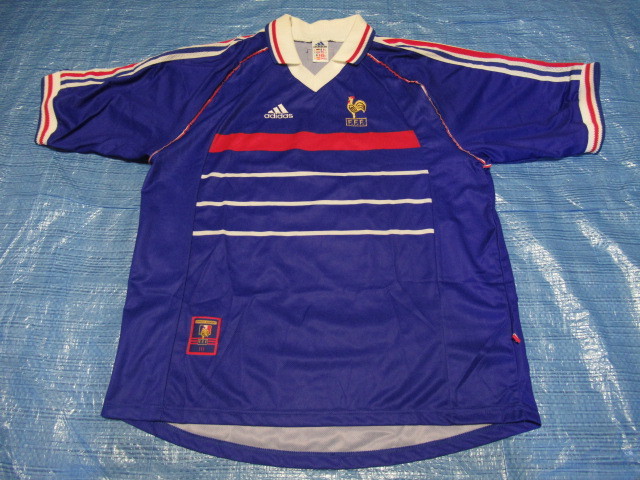 正規品】 フランス代表 1998年 ホーム用 半袖 XLサイズ フランス