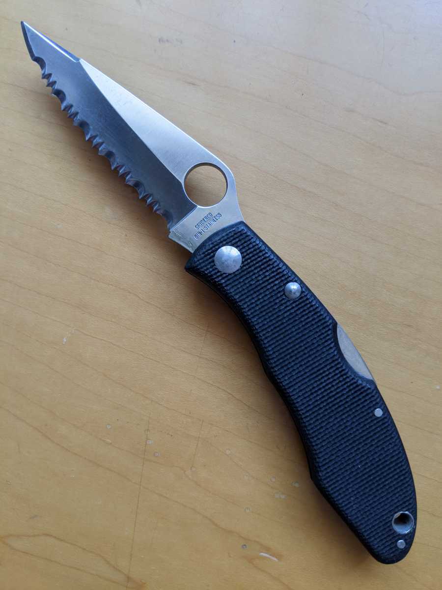 超激得，セール Spyderco スパイダルコ フォールディングナイフ 実用品(ハンティングナイフ、狩猟刀)｜売買されたオークション情報、yahooの商品情報をアーカイブ公開 - オークファン ハンティングナイフ、狩猟刀