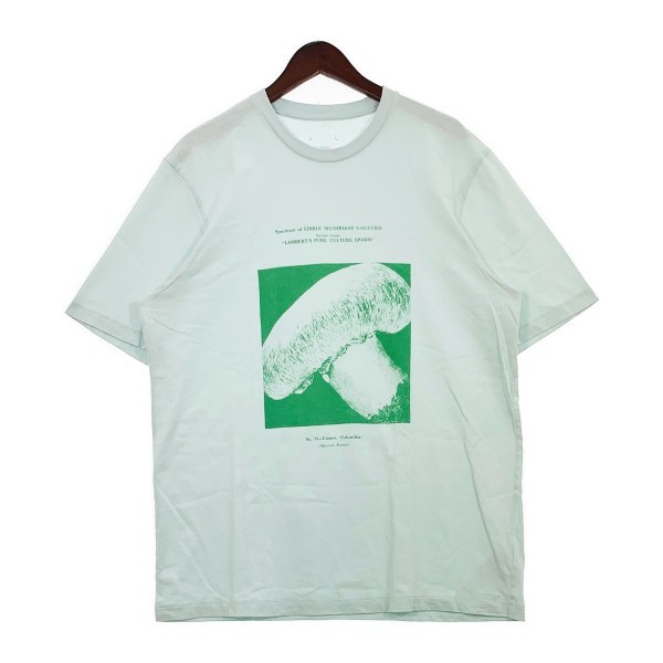 &frasl; OAMC | JKPT Keys 2021S&frasl;S』 OAMC オーエーエムシー mushroom print cotton T-shirt きのこ プリント Tシャツ 半袖 ネコポス可 メンズ Lサイズ カットソー DM4681■