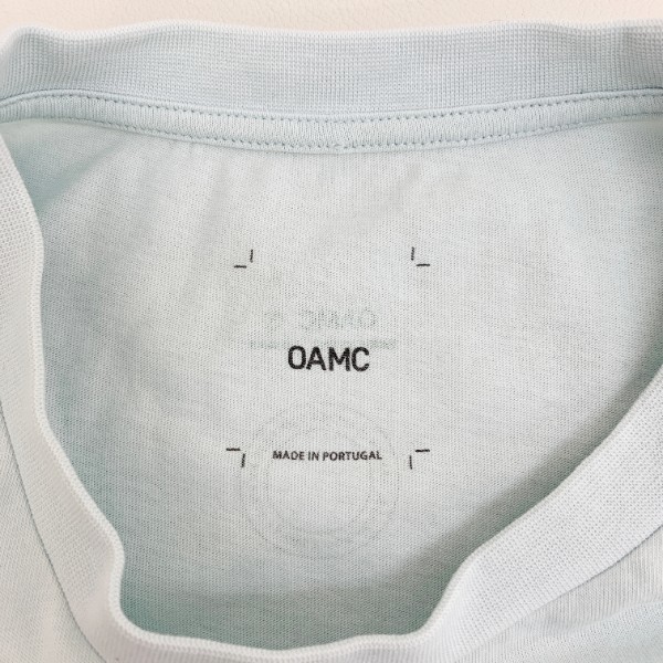 &frasl; OAMC | JKPT Keys 2021S&frasl;S』 OAMC オーエーエムシー mushroom print cotton T-shirt きのこ プリント Tシャツ 半袖 ネコポス可 メンズ Lサイズ カットソー DM4681■