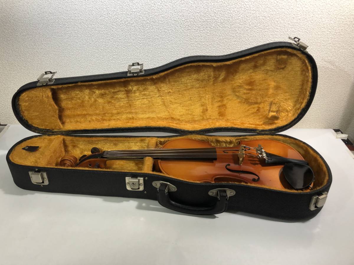 □ b5-p06【希少】KISO SUZUKI VIOLIN バイオリン 1977 1/4 NO.150 弓