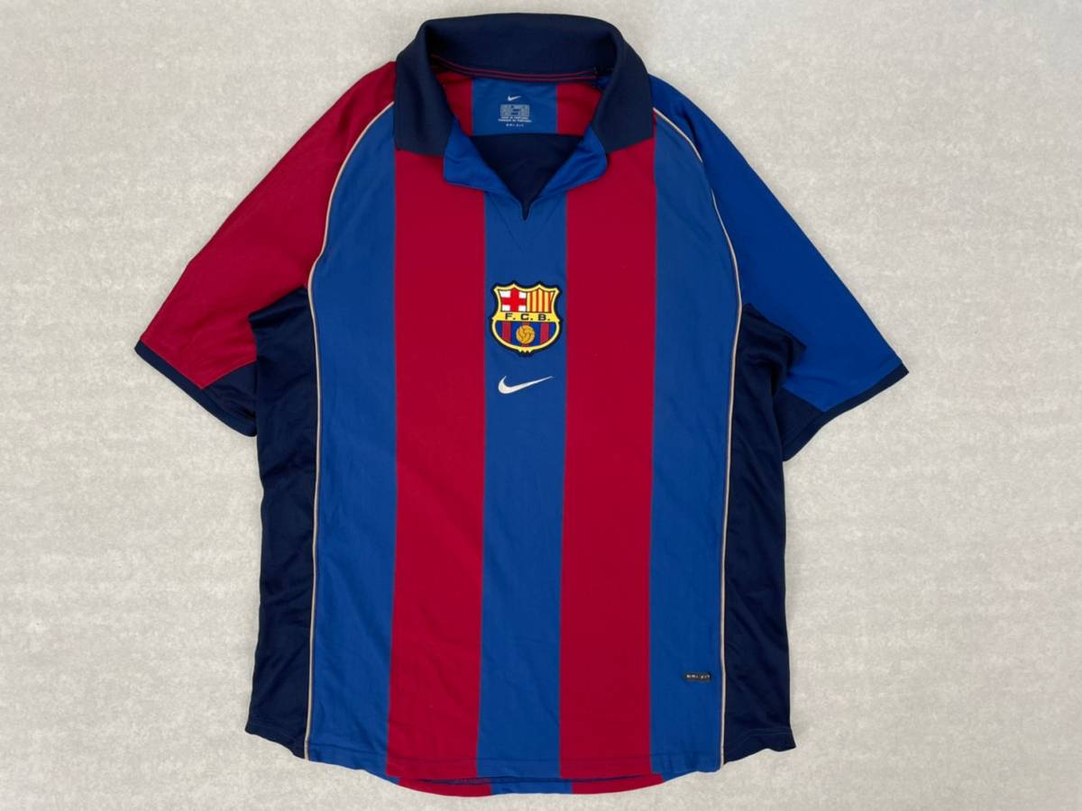 NB279 NIKE ナイキ DRI-FIT FCバルセロナ 2001-2001 ホーム 半袖