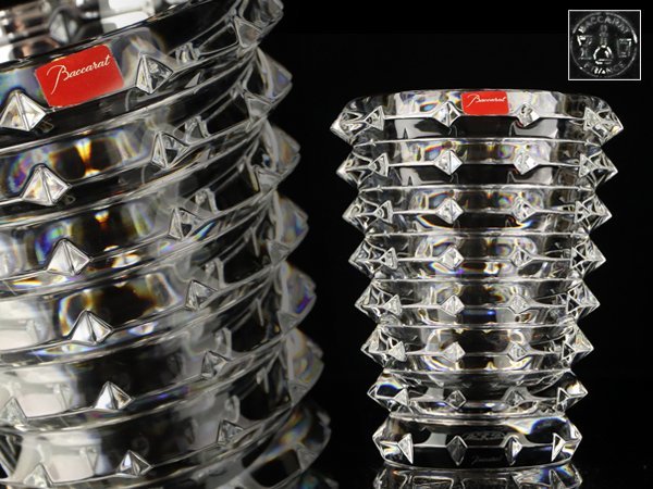 魁】本物保証 Baccarat バカラ フラワーベース アルルカン 花瓶 高さ
