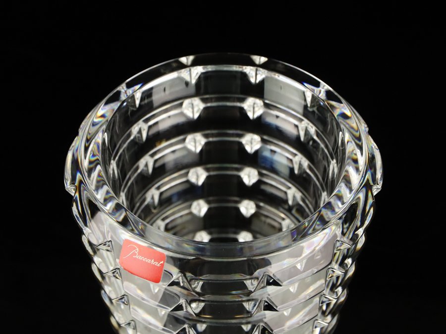 Baccarat アルルカン　クリスタル花瓶 魁】本物保証 Baccarat バカラ フラワーベース アルルカン 花瓶 高さ