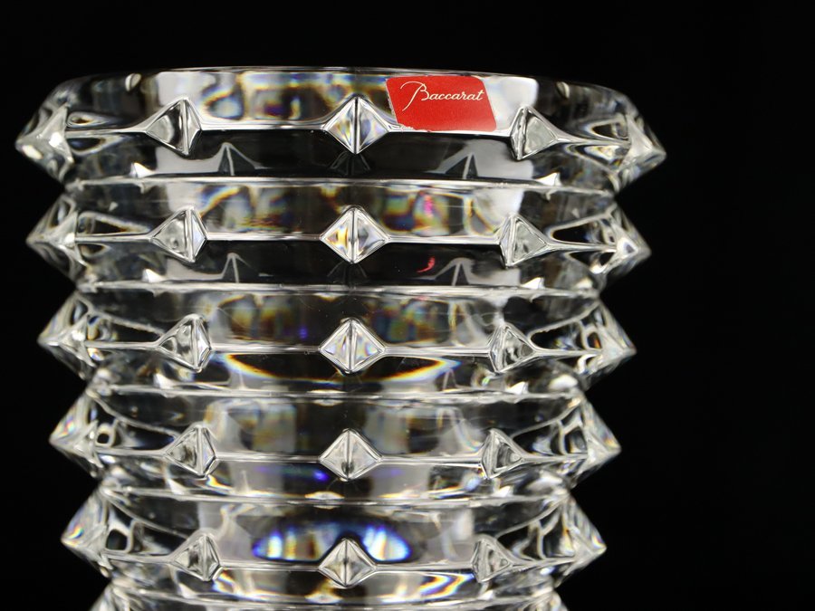 魁】本物保証 Baccarat バカラ フラワーベース アルルカン 花瓶 高さ
