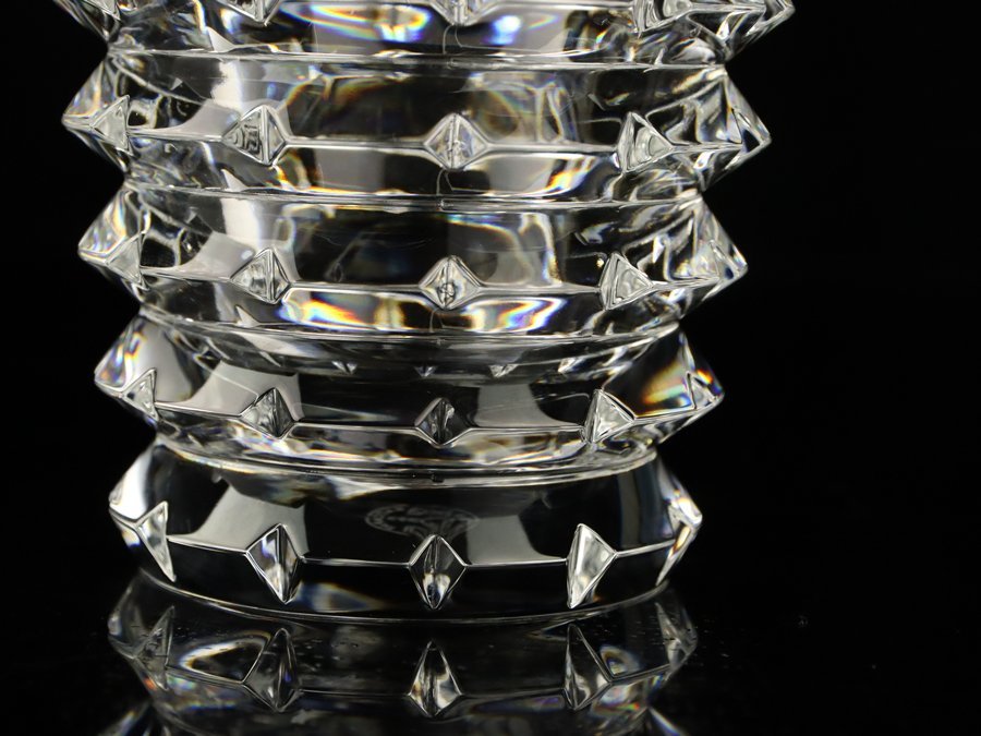 魁】本物保証 Baccarat バカラ フラワーベース アルルカン 花瓶 高さ