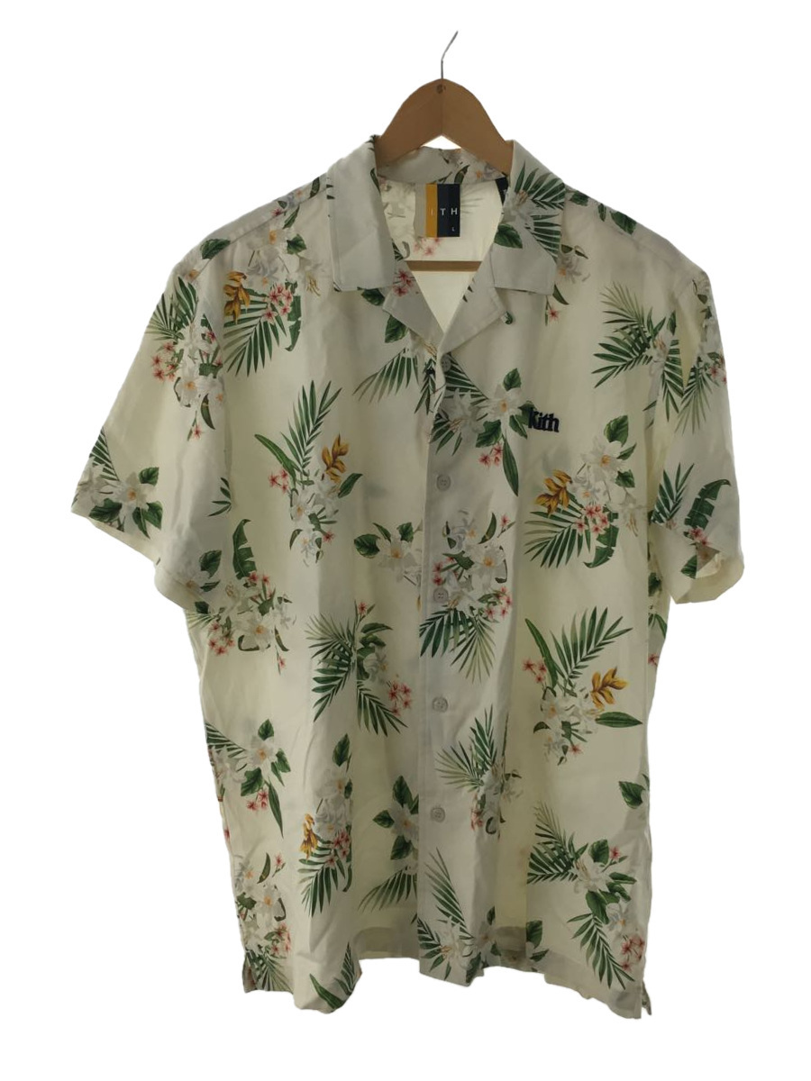 KITH◇21SS/アロハシャツ/L/シルク/WHT/花柄(Lサイズ)｜売買された 