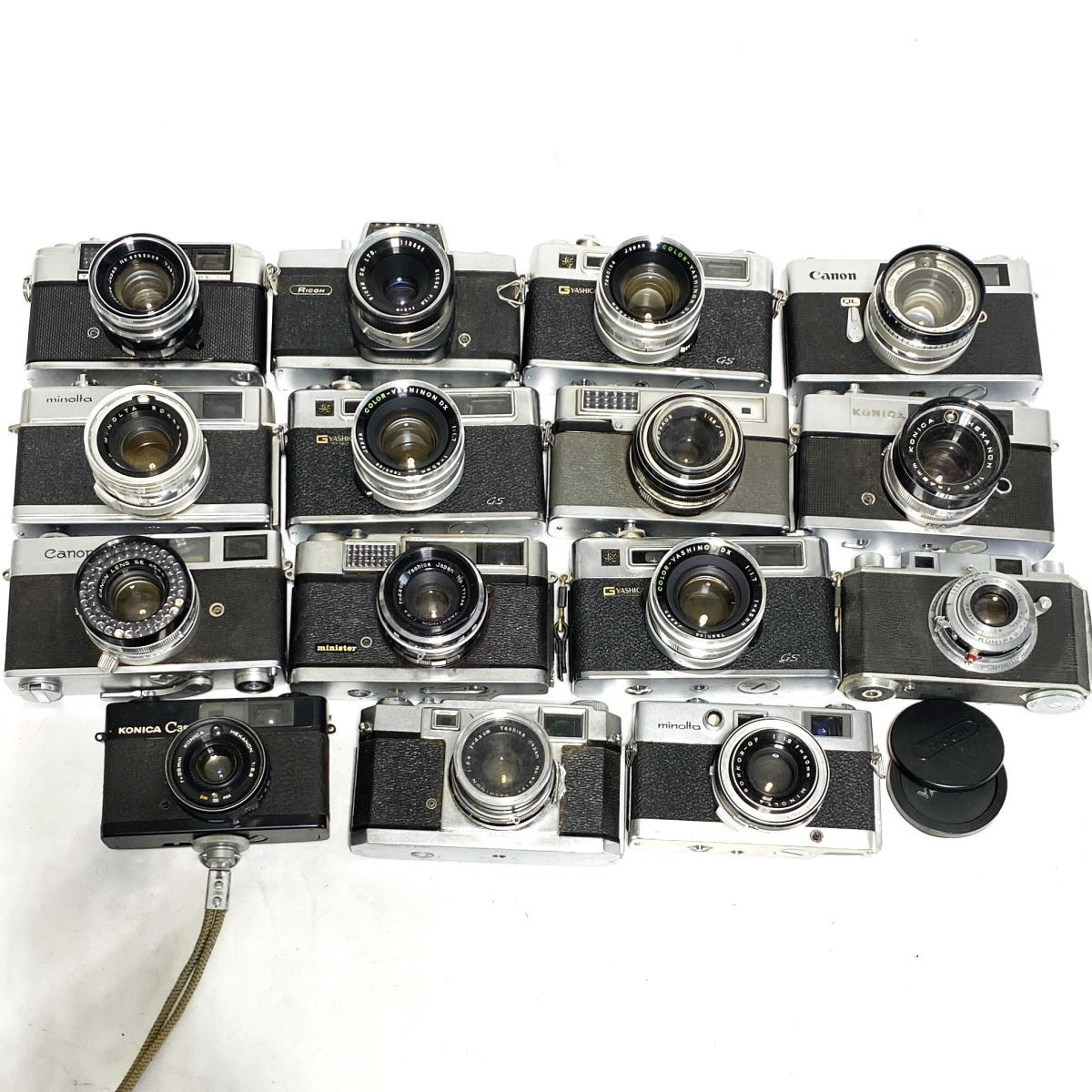 【安い，セール】 大量15台 まとめ売り レンジファインダー YASHICA ELECTRO 35 minolta HI-MATIC 7 Canon DATEMATIC Konica C35 unimat RICOH 等 C2305(レンジファインダー)｜売買されたオークション情報、yahooの商品情報をアーカイブ その他