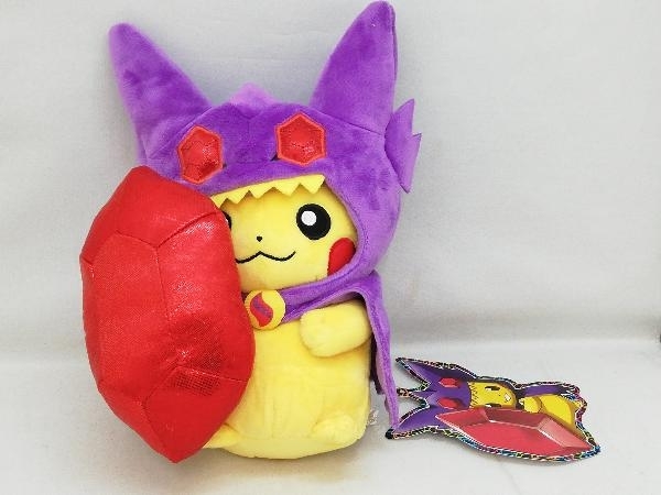 現状品 ぬいぐるみ メガヤミラミのポンチョを着たピカチュウ ポケモン 