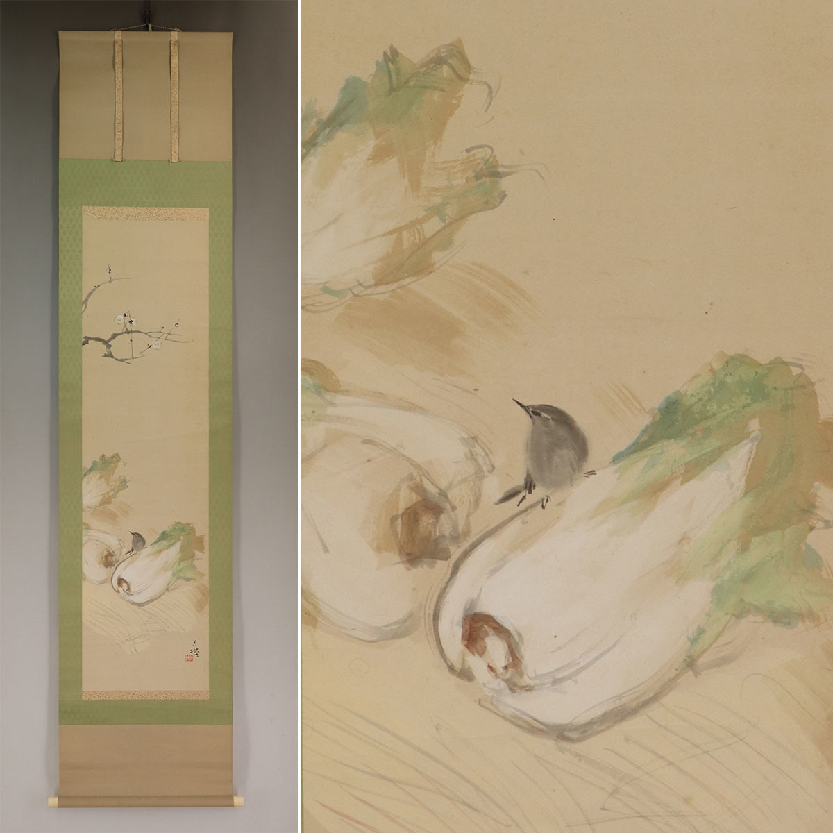 最新作，安い 真作 森月城 花鳥図 紙本 合箱 掛軸 u03211(花鳥、鳥獣)｜売買されたオークション情報、yahooの商品情報をアーカイブ公開 - オークファン 花鳥、鳥獣