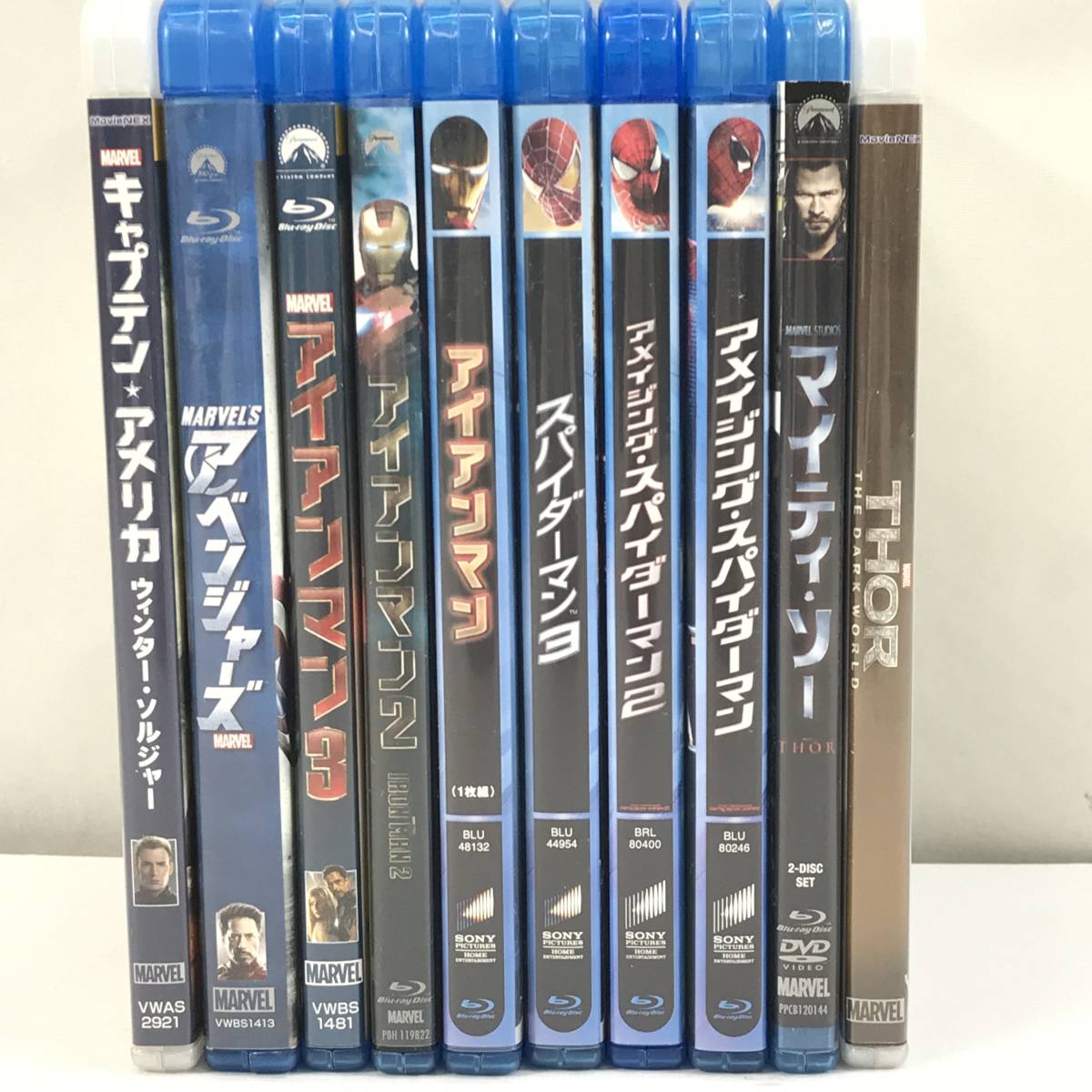 2595)【Blu-ray】MARVEL Blu-ray10枚セット売り アイアンマン 