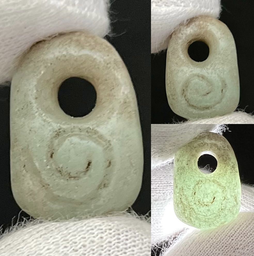 【低価，お得】 縄文期 緑石 縄文線刻 垂飾玉 琅かん質 勾玉菅玉大珠古代石器土器考古物土偶大珠装身具大和王権日本王国祭祀具弥生古墳祭祀具出雲族(土器)｜売買されたオークション情報、yahooの商品情報 土器