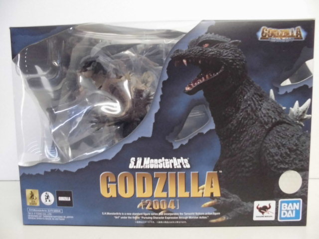 S.H.MonsterArts ゴジラ 2004 開封品 即決 モンスターアーツ 