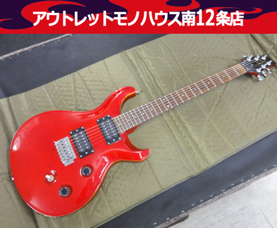 トニースミス エレキギター PRSタイプ 赤 ソフトケース付 TonySmith 
