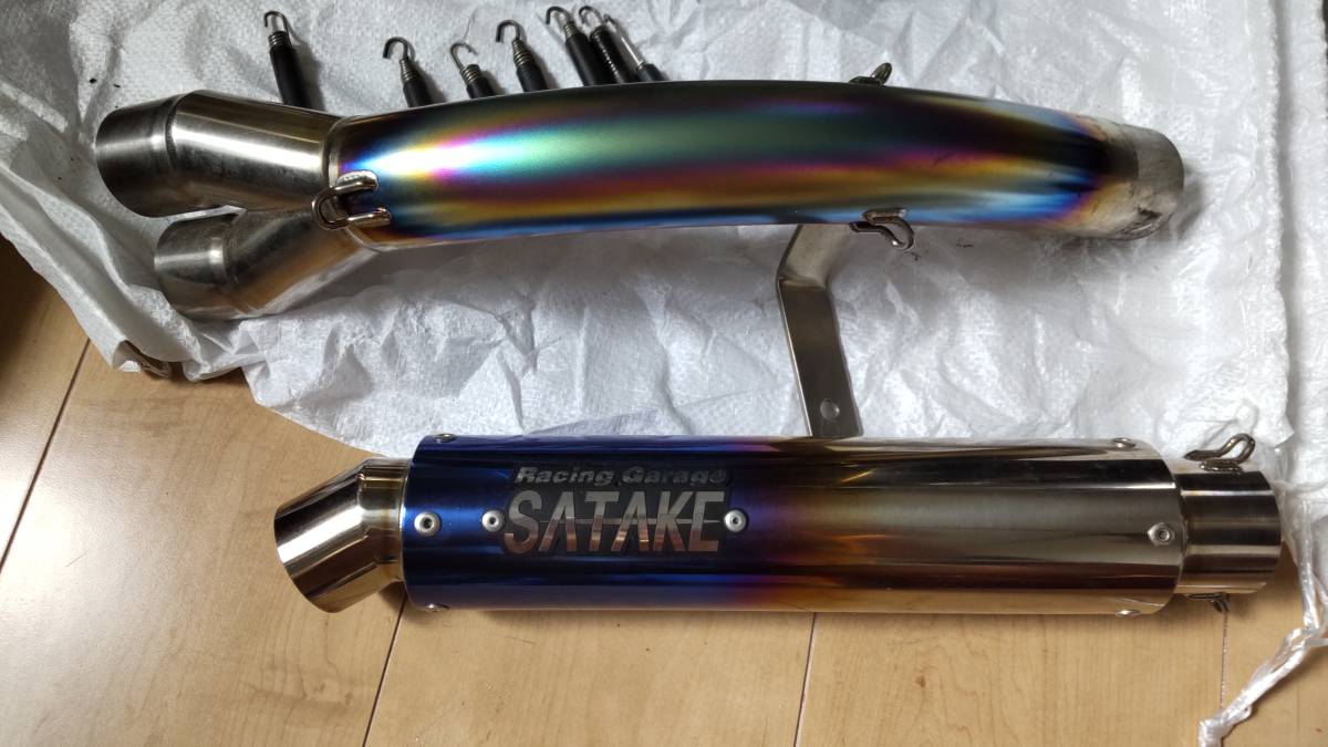 cbx cbr サタケチタンマフラー45π ノーカット サタケ 最終値下げ