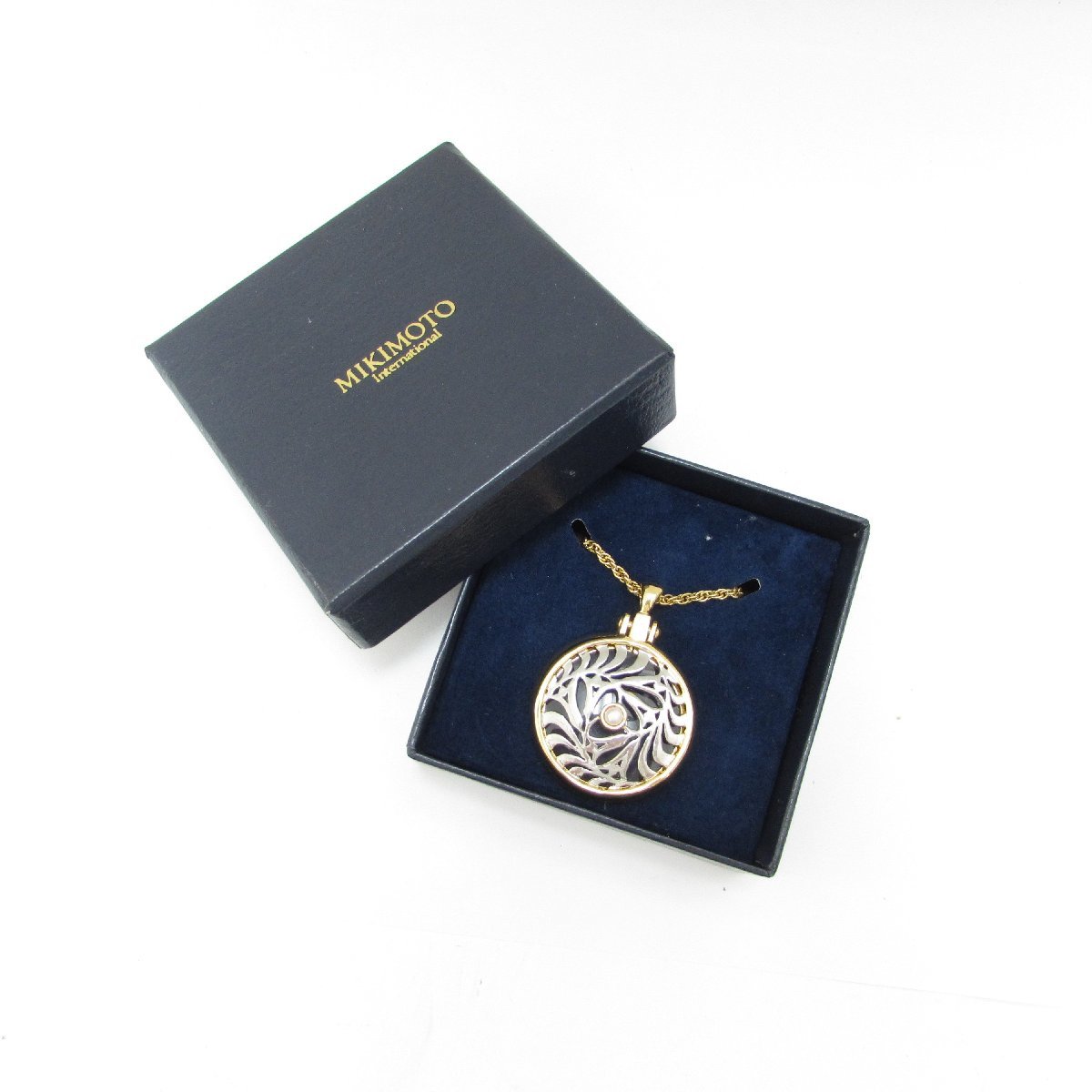 MIKIMOTO ミキモト ルーペ ペンダント 拡大鏡 ネックレス ベビーパール
