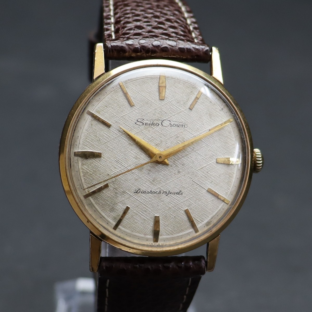 Seiko Crown セイコー クラウン 15013 手巻き 19石 EGP20Mケース 