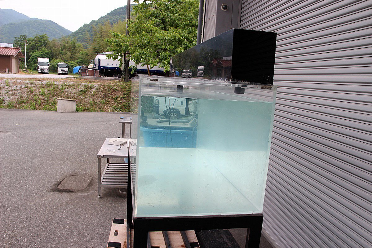 発送可！アクリル水槽 1800×600×600 専用台付 上部濾過槽 セット 