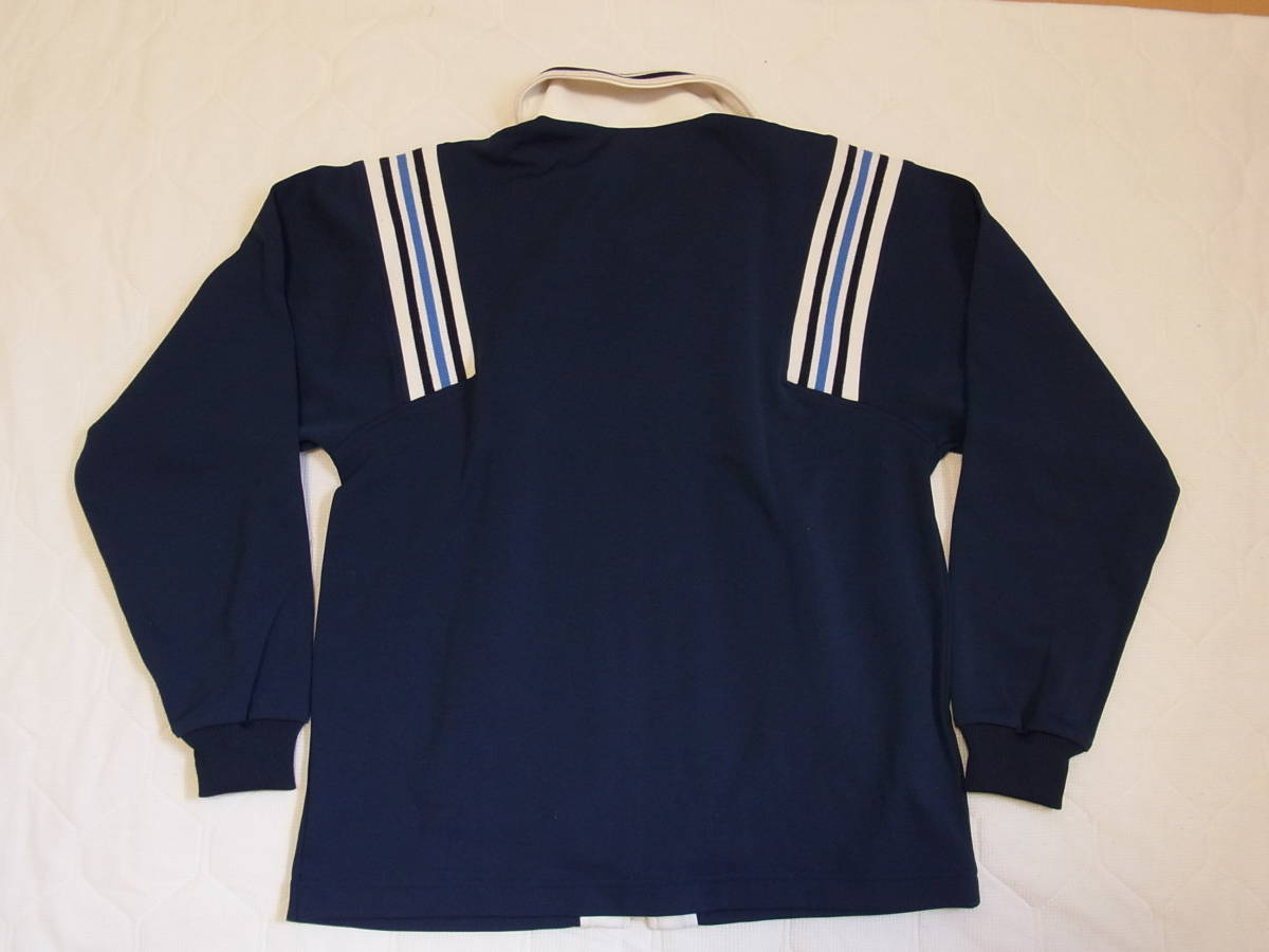 M-L ネイビー 紺色 アディダス adidas 日本製 MADE IN JAPAN デサント 