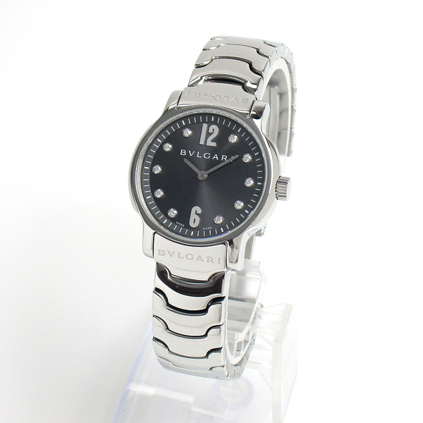 1円～ 価格高騰 3ヶ月保証付き 磨き済み 美品 本物 定番 人気 BVLGARI ブルガリ ソロテンポ ST29S ダイヤ レディース 時計_2