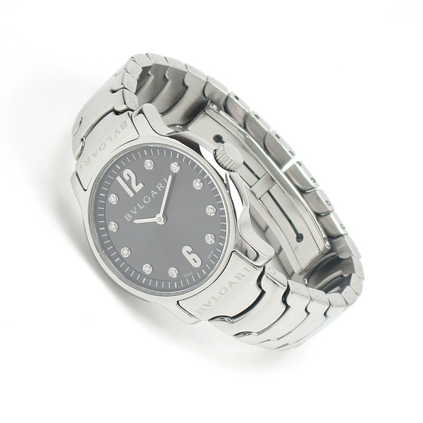 1円～ 価格高騰 3ヶ月保証付き 磨き済み 美品 本物 定番 人気 BVLGARI ブルガリ ソロテンポ ST29S ダイヤ レディース 時計_3