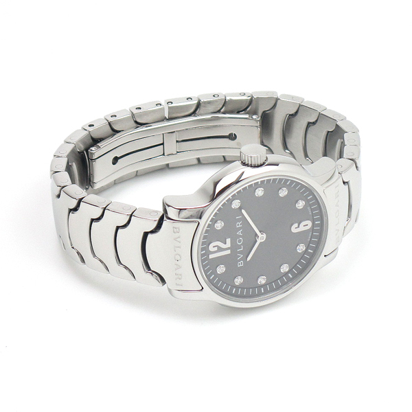 1円～ 価格高騰 3ヶ月保証付き 磨き済み 美品 本物 定番 人気 BVLGARI ブルガリ ソロテンポ ST29S ダイヤ レディース 時計_4