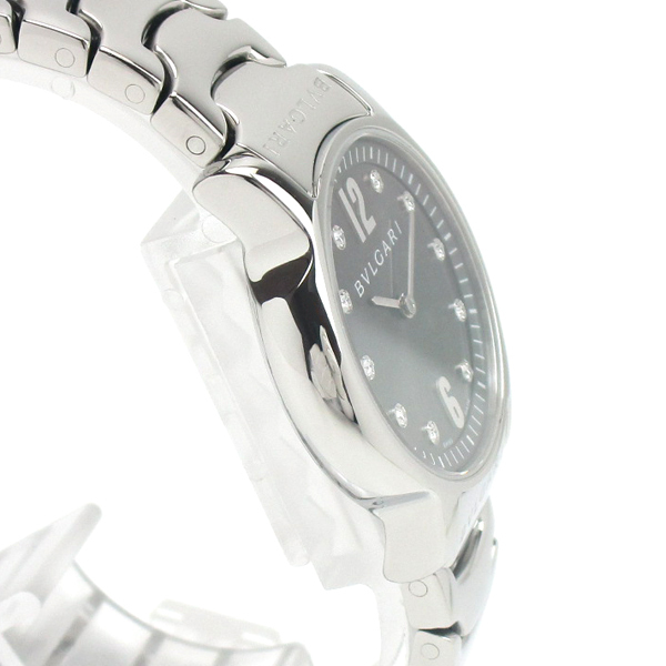1円～ 価格高騰 3ヶ月保証付き 磨き済み 美品 本物 定番 人気 BVLGARI ブルガリ ソロテンポ ST29S ダイヤ レディース 時計_6