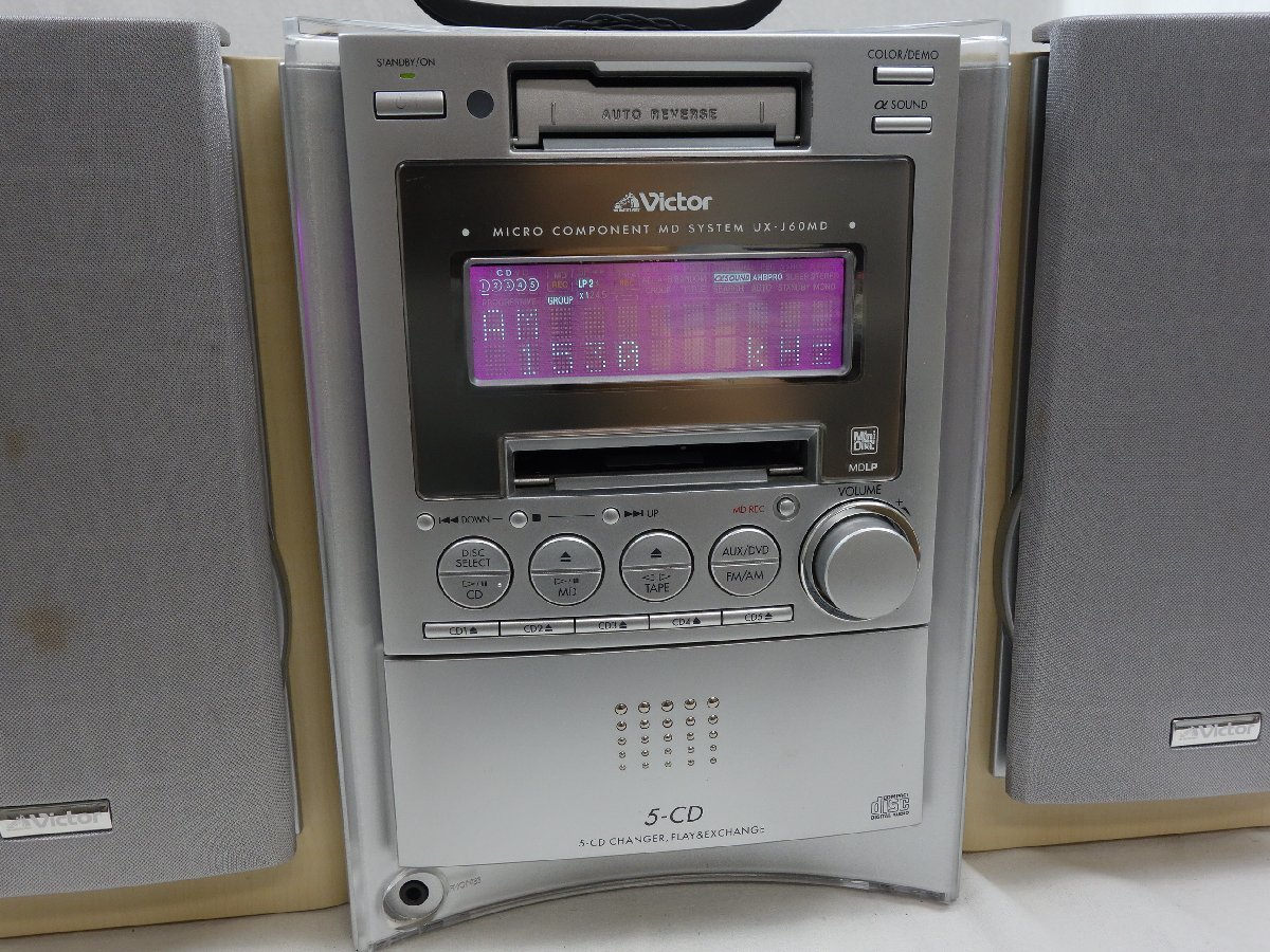 Victor ビクター マイクロコンポーネントMDシステム CA-UXJ60MD Victor ビクター マイクロコンポーネントMDシステム CA-UXJ60MD