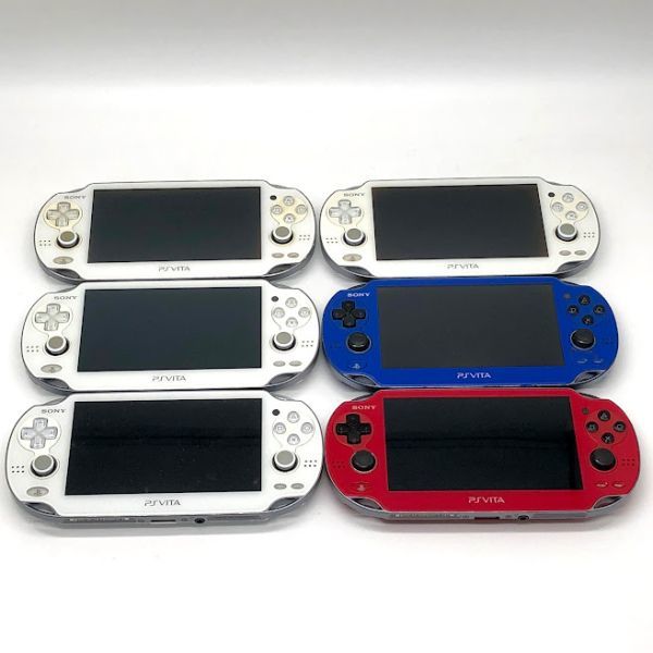 まとめ】PS Vita 6台セット 本体のみ ジャンク PCH-1000 3台 PCH-1100 