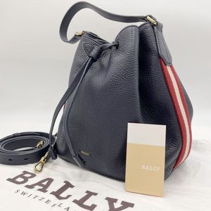 美品✨Bally ボストンバッグ トレスポ 2way 大容量 ショルダー レザー ミニ ボストンバッグ Bロゴ 型押し レザーコンビ ブラウン 黒