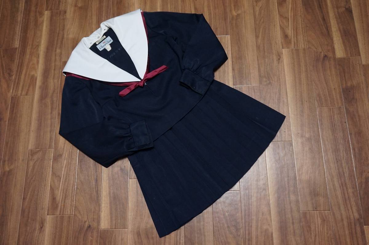 中高セーラー服 白襟カバー下襟ノーライン上下セット 165サイズ 