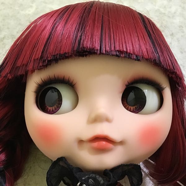 1円～ 箱無し Blythe ブライス カスタムブライス 赤×黒メッシュの 
