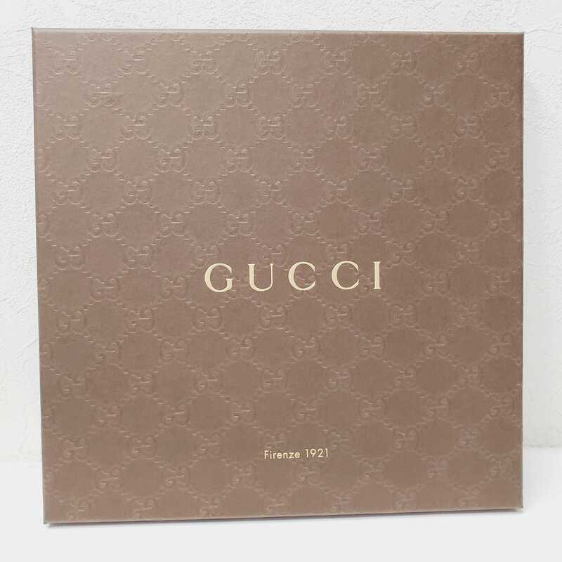 GUCCI グッチ リバーシブル マフラー ストール ブラック系 未使用