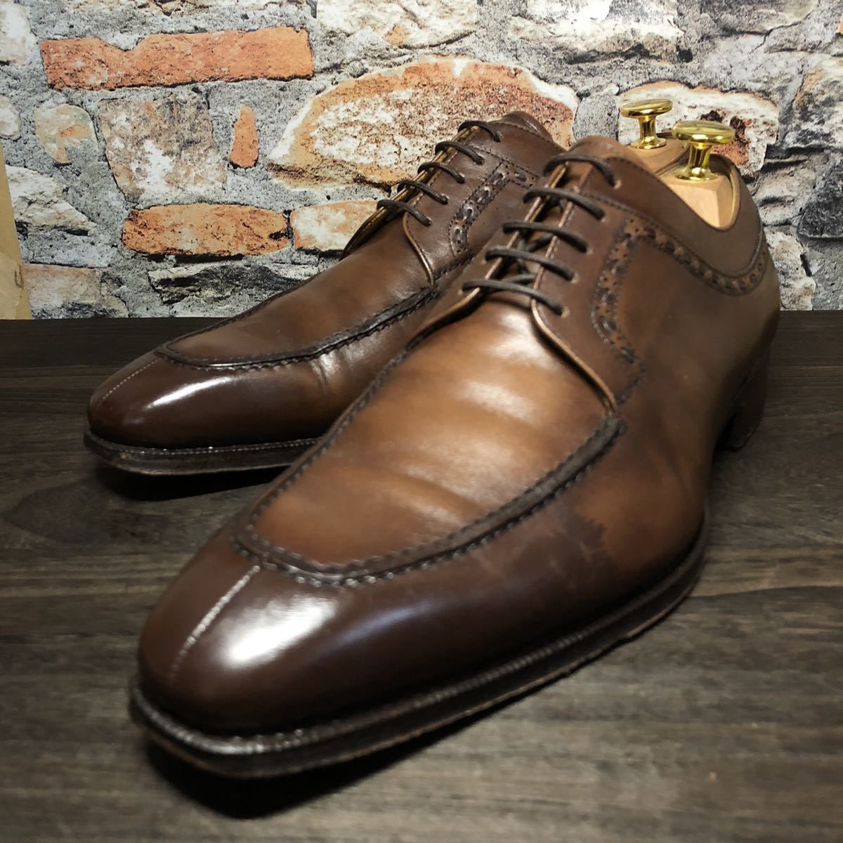  UNION IMPERIAL -Prestige- ユニオンインペリアル Uチップ 茶 SIZE 6 1/2 約25㎝ ドレスシューズ(25.0cm)｜売買されたオークション情報、yahooの商品情報をアーカイブ公開 - オークファン 25.0cm