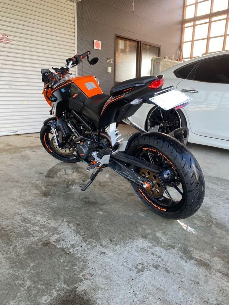KTM Duke 200 カスタム アクラポビッチマフラー 13,402km 2012年式