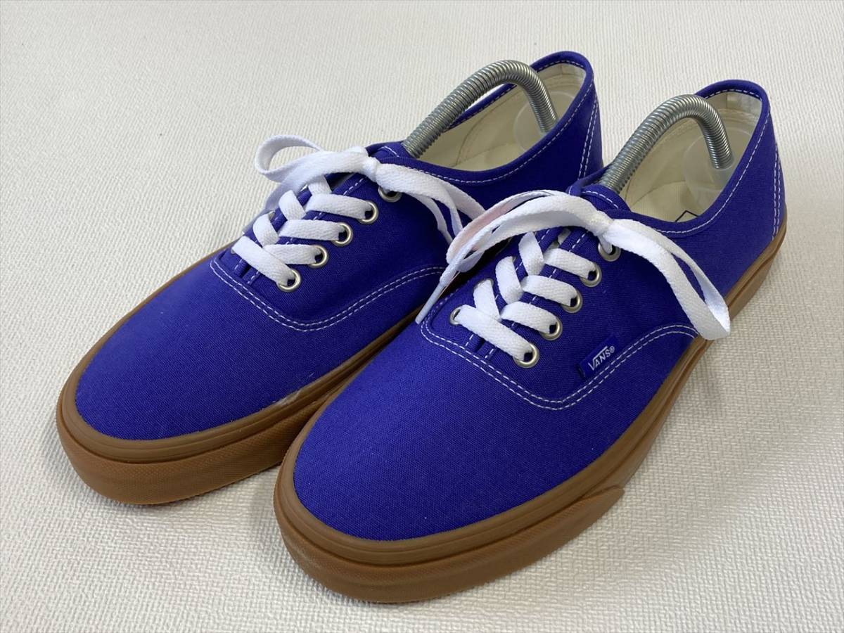 VANS オーセンティック 青紫系 ガムソール US9.5 (27.5cm) アメリカ 