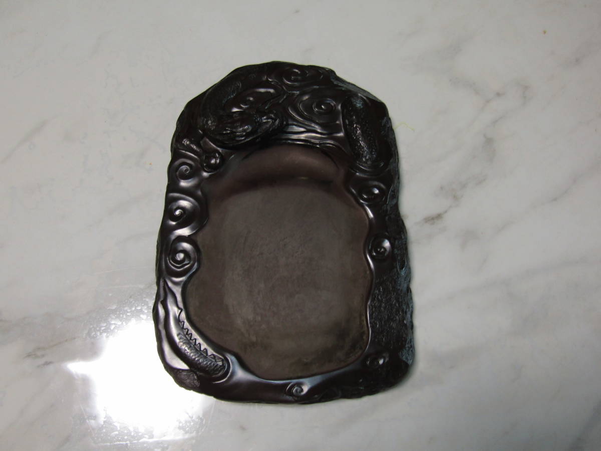 未使用品　赤間硯　作家:下井 唯石 赤間硯 弘雲堂 下井唯石 昇龍硯(書)｜売買されたオークション情報