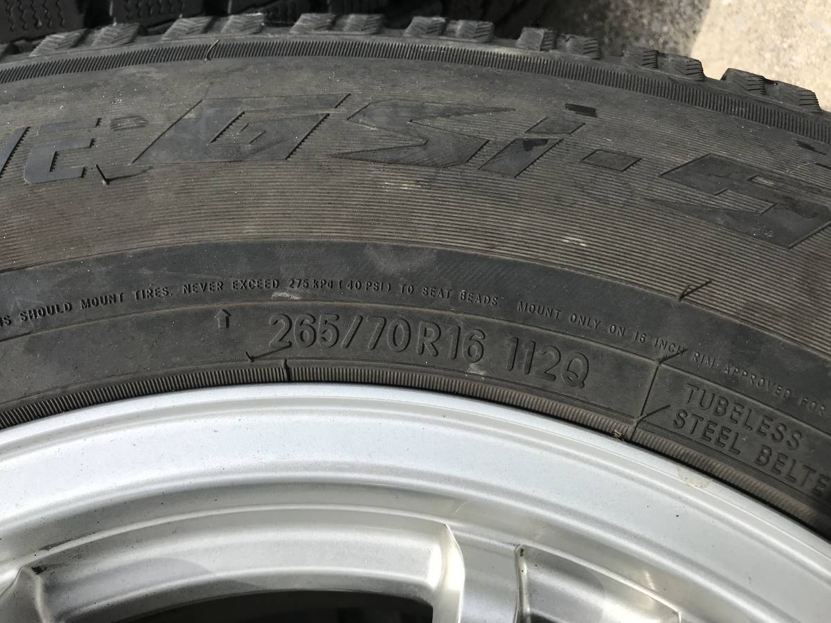 weds KEELER アルミホイール 265/70R16 16×7J スタットレスタイヤ 4本 