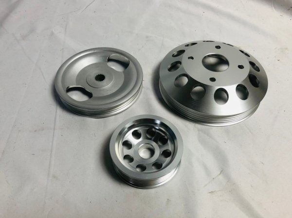 シルビア 3点 プーリー S14 S15用 SR20DE SR20DET 大径ウォーター