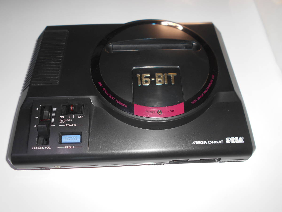 清掃動作品、起動確認済み SEGA MEGA DRIVE セット メガドライブ本体 