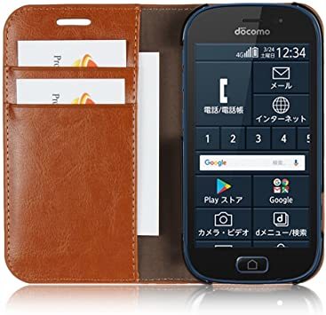 ライトブラウン らくらくスマートフォンme(F-03K) DeftD docomo らくらくスマートフォン me F-03K 用_4