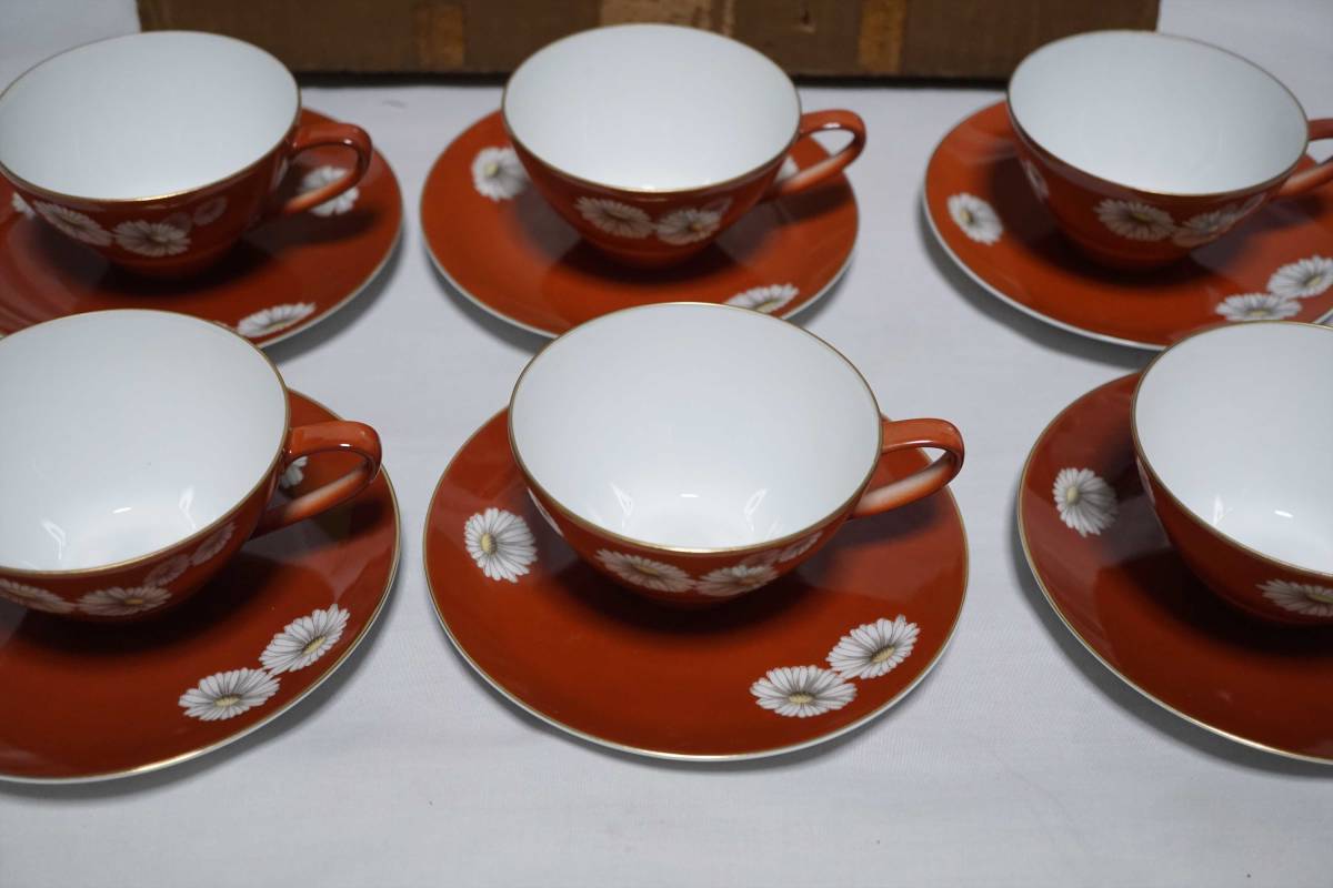 BM8】 ノリタケ カップ＆ソーサ6客 和風レトロ ノリタケ Noritake 