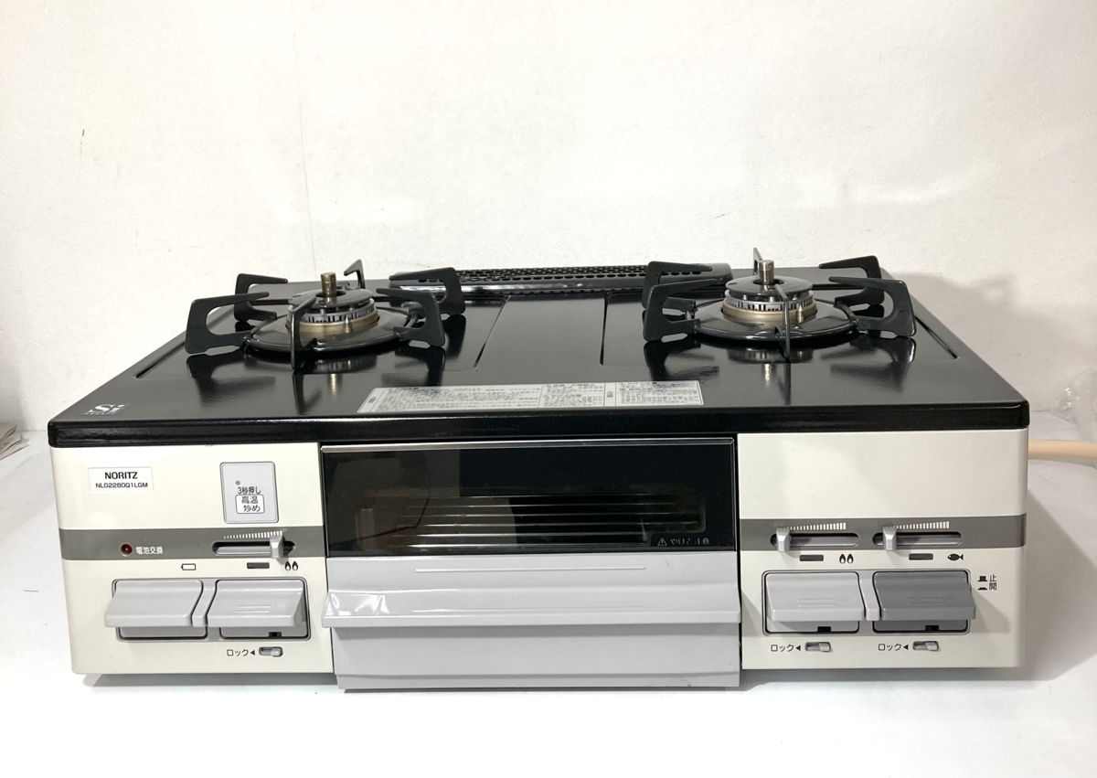 □草加店【中古品】ノーリツ NORITZ ガスコンロ コンロ 片面焼き 