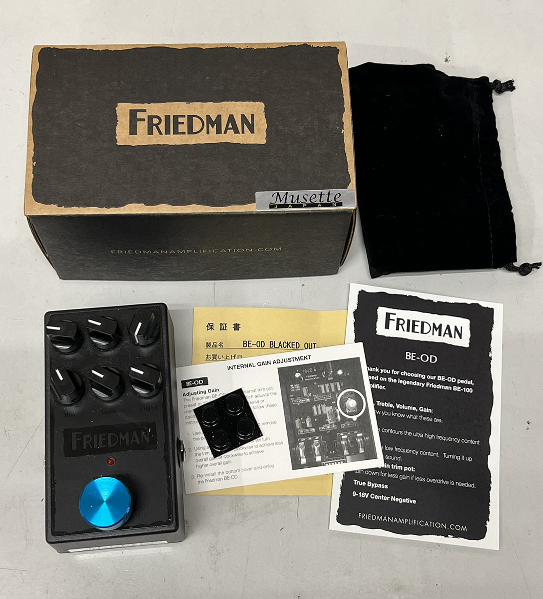 ○ FRIEDMAN BE-OD Limited BLACKED OUT 限定特別仕様 フリードマン