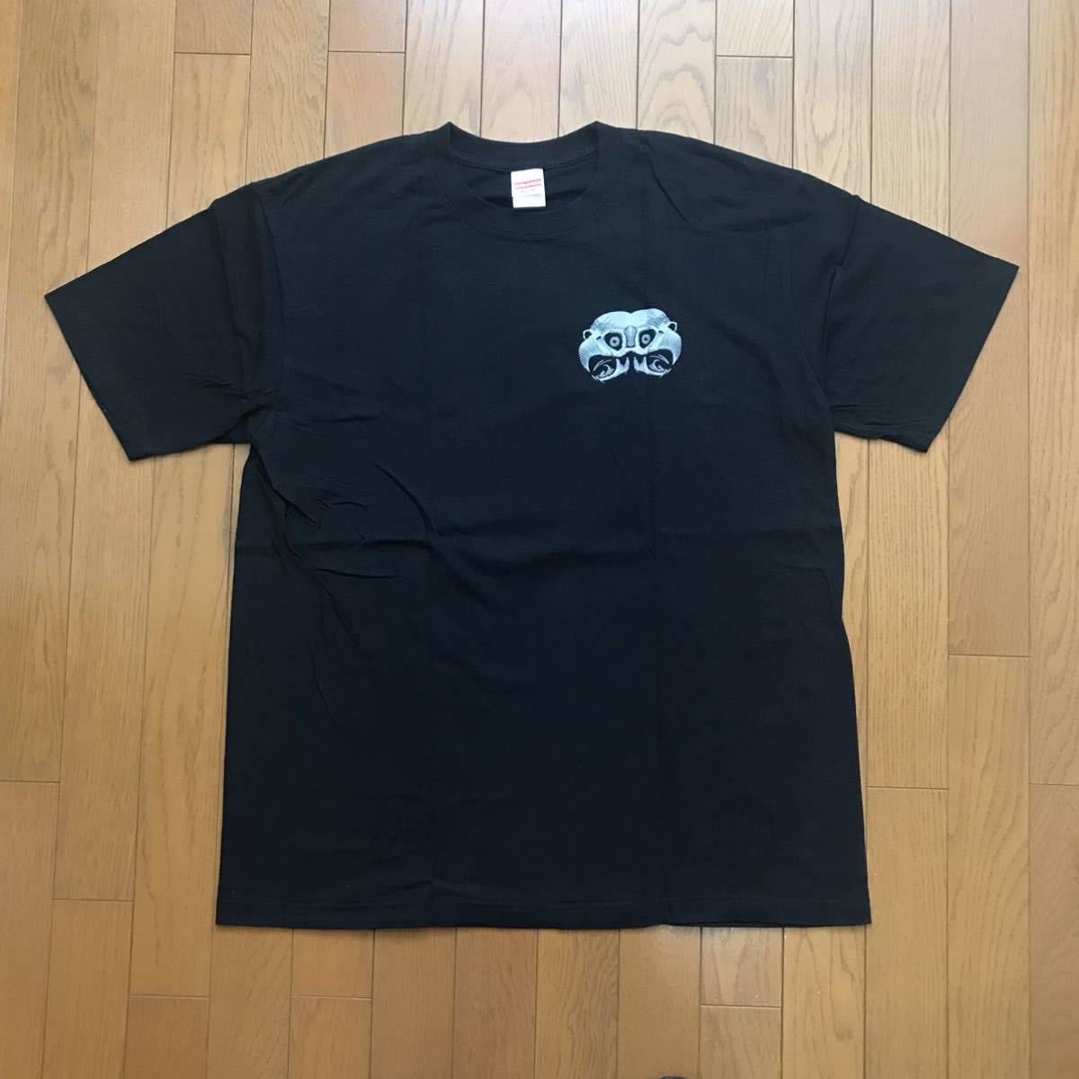 ウンコリン　 ブラック Tシャツ L スクリーミングハンド ウンコリン ブラック Tシャツ L スクリーミングハンド 黒XL うんこりん