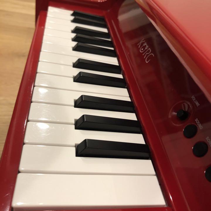 KORG tinyPIANO タイニーピアノ ミニ鍵盤25鍵 レッド 自動演奏デモソングを50曲内蔵