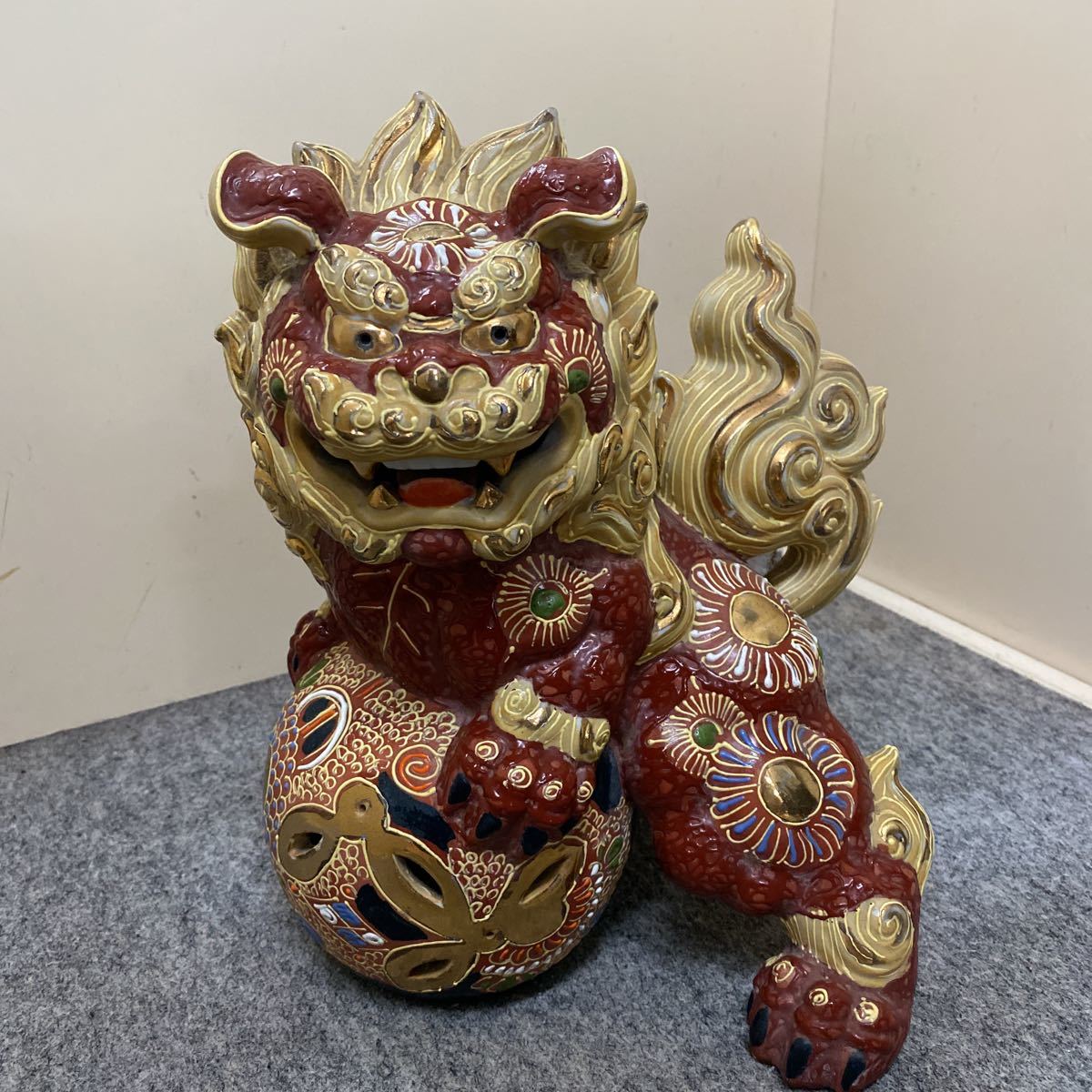 九谷焼 獅子 魔除け 置物 美品 九谷焼 獅子 【公式通販】